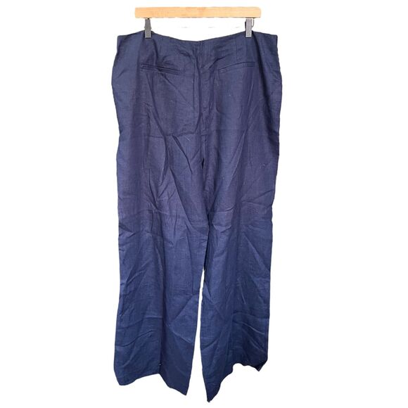 NWT Boden Penzance Sailor Linen Wide Leg Pants 14 Long - Picture 5 of 8